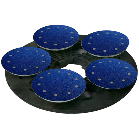 Schleifscheibe 178 mm mit Klettverschluss – Ideal für Bodenschleifmaschinen und Parkettschleifer