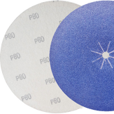 Zirkonkorund Klett-Schleifscheiben, Ø 150 mm und Ø 180 mm, ideal für präzise Schleifarbeiten. Hochwertiges Schleifmittel für die Bearbeitung von Holz und Metall.