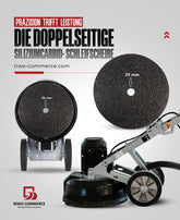 20 doppelseitige Schleifscheiben Ø 406 mm – Siliziumkarbid mit 25 mm Schraubenloch – für Einscheibenmaschinen, Bodenreinigungs- & Poliermaschinen – ideal für Beton & Holz