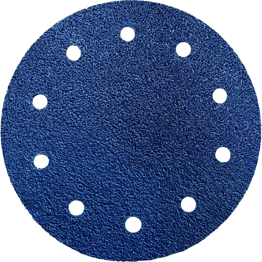 Zirkonkorund Klett-Schleifscheiben, Ø 178 mm, 10-Loch-Design, ideal für präzise Schleifarbeiten. Hochwertiges Schleifmittel für Holz- und Metallbearbeitung.