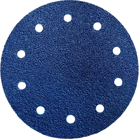 Zirkonkorund Klett-Schleifscheiben, Ø 178 mm, 10-Loch-Design, ideal für präzise Schleifarbeiten. Hochwertiges Schleifmittel für Holz- und Metallbearbeitung.