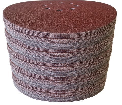 Hochwertige 225mm Schleifscheiben mit Klett – 50er-Set mit 8-Loch für Exzenterschleifer, ideal für Holz, Metall & Farbe. Verschiedene Körnungen (40-240) für gleichmäßige Schleifergebnisse.