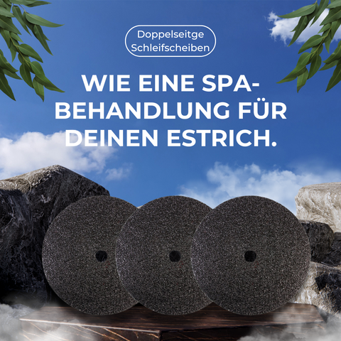 Doppel-Schleifscheibe Siliziumcarbid, 406 mm Durchmesser, ideal für Einscheibenmaschinen und professionelle Bodenschleifarbeiten. Hochwertige Schleifmittel für präzise Ergebnisse.