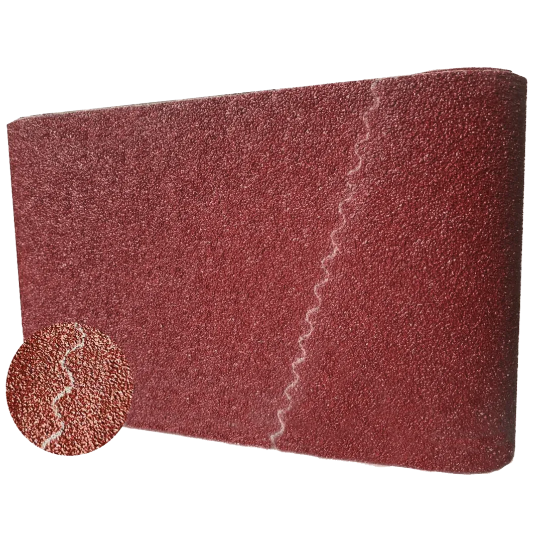 Korund Aluminiumoxid Gewebe-Schleifband, 200 x 750 mm, ideal für Bodenschleifmaschinen. Hochwertiges Schleifmittel für präzise Holz- und Metallbearbeitung.