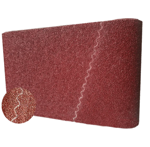 Korund Aluminiumoxid Gewebe-Schleifband, 200 x 750 mm, ideal für Bodenschleifmaschinen. Hochwertiges Schleifmittel für präzise Holz- und Metallbearbeitung.