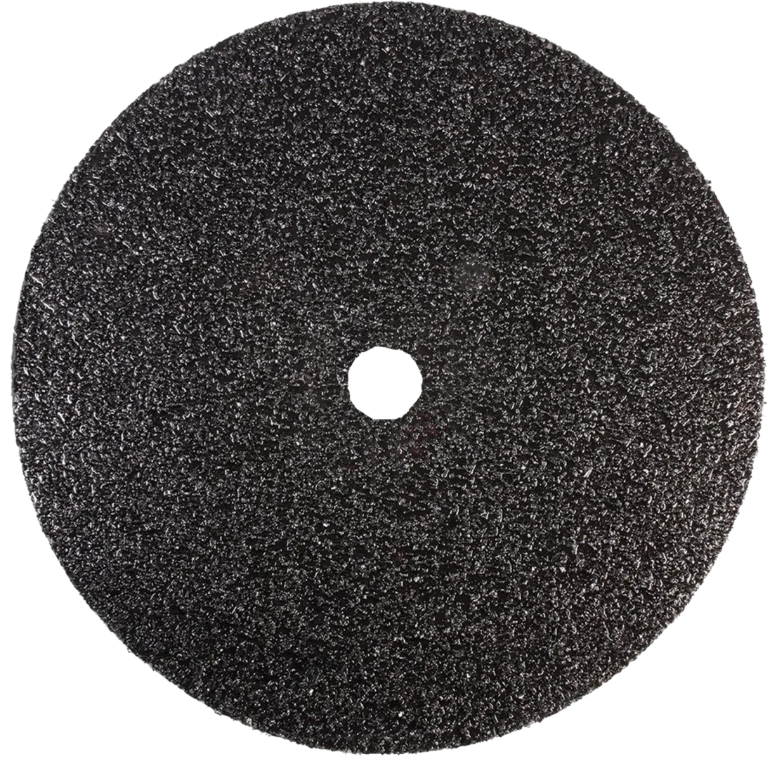 Doppel-Schleifscheibe Siliziumcarbid, 406 mm Durchmesser, ideal für Einscheibenmaschinen und professionelle Bodenschleifarbeiten. 