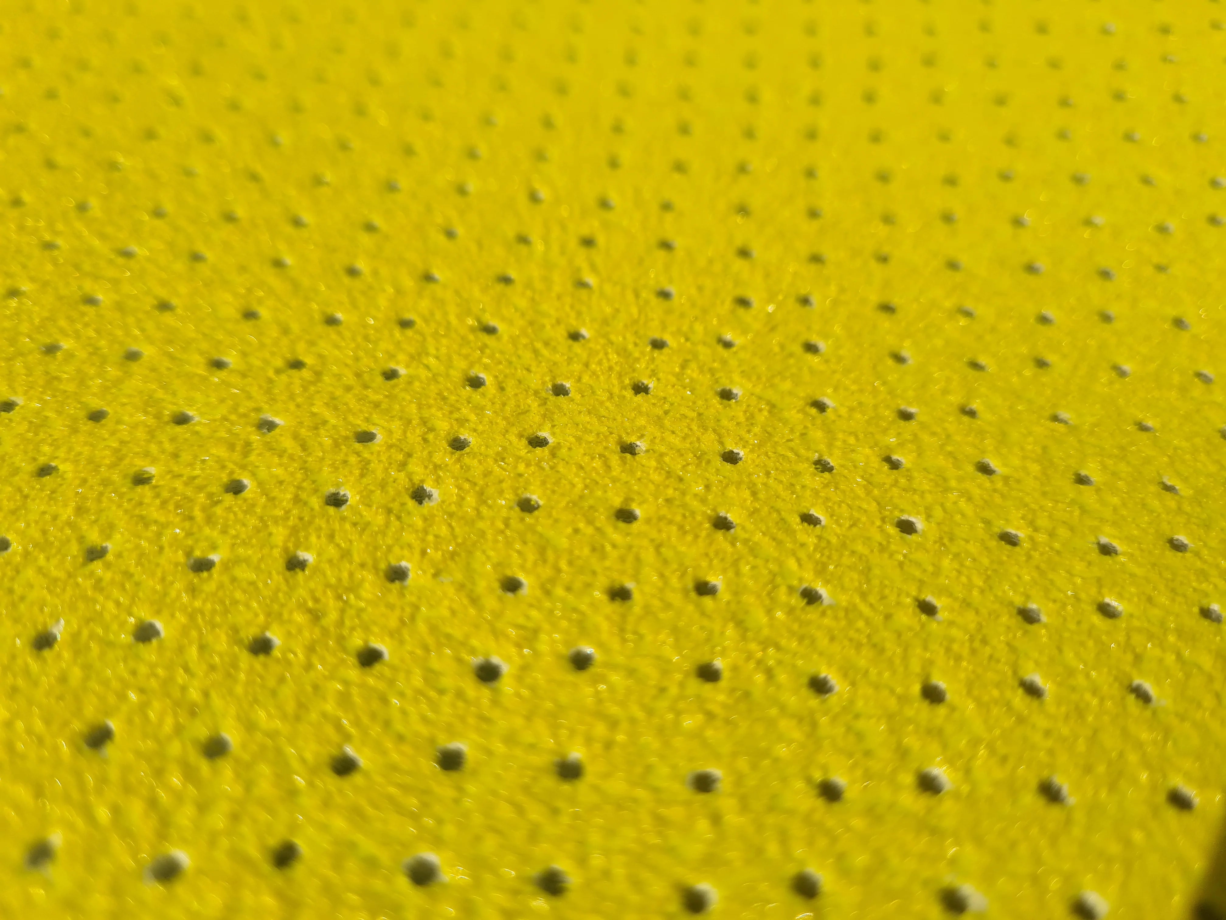 White Fused Alumina Grinding Wheel with Hook-and-Loop Fastening and Multiple Holes – Close-up View