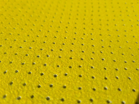 White Fused Alumina Grinding Wheel with Hook-and-Loop Fastening and Multiple Holes – Close-up View