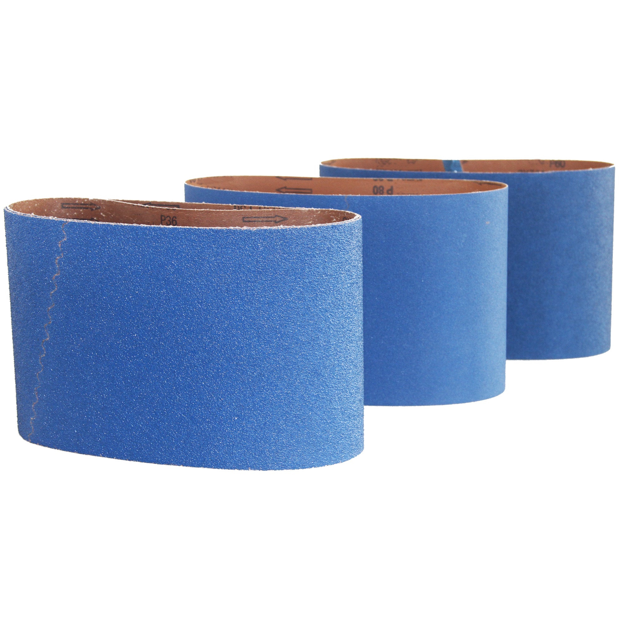 Zirkon Gewebe-Schleifband, 200 x 750 mm, geeignet für Bodenschleifmaschinen. Hochwertiges Schleifmittel für präzise Holz- und Metallbearbeitung.