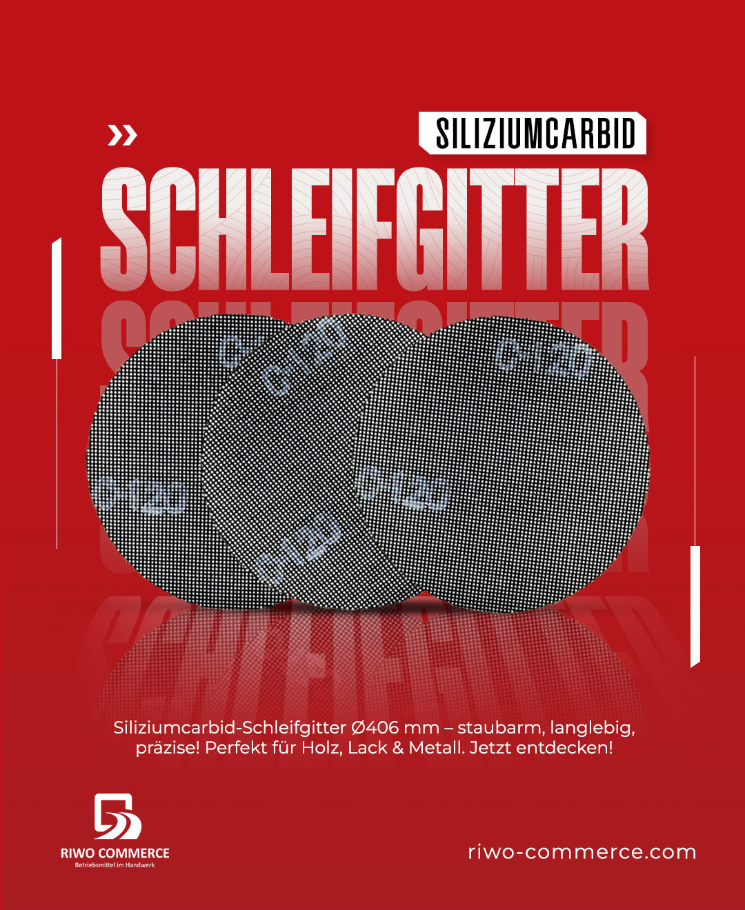 406 mm Silicon Carbide Grinding Grid for Single-Disc Sander