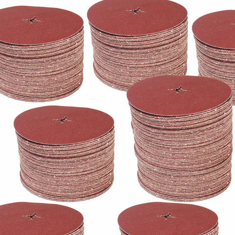 Korund Aluminiumoxid Klett-Schleifscheiben, Ø 150 mm und Ø 180 mm, ideal für präzise Schleifarbeiten. Hochwertiges Schleifmittel für Holz- und Metallbearbeitung.