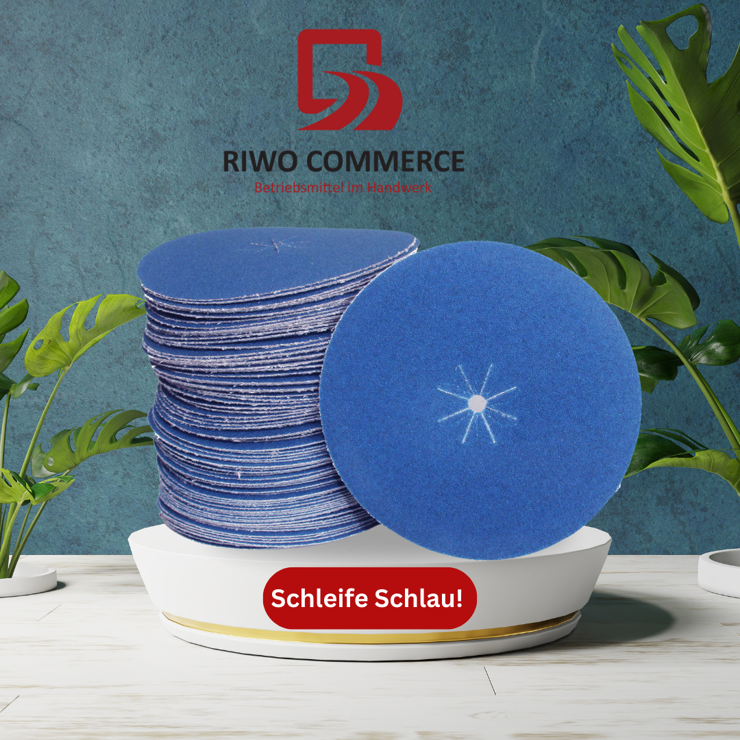 Zirkonkorund Klett-Schleifscheiben, Ø 150 mm und Ø 180 mm, ideal für präzise Schleifarbeiten. Hochwertiges Schleifmittel für die Bearbeitung von Holz und Metall.